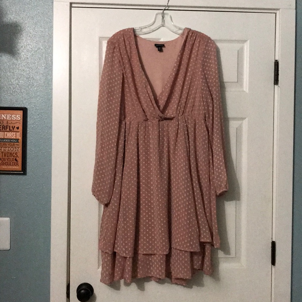 Torrid pale blush pink dress size 00